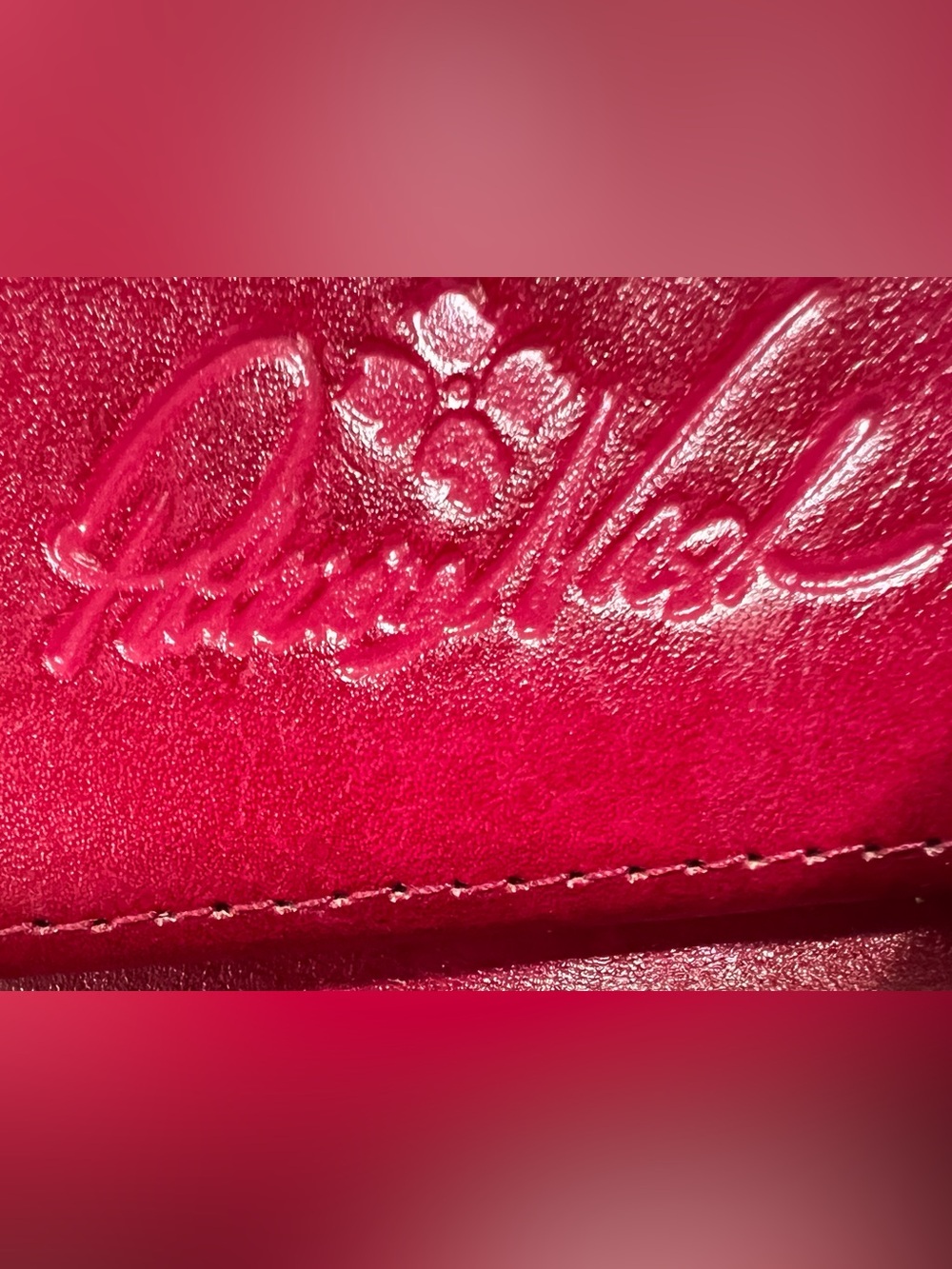 Patricia Nash Pink Rose Embossed Leather Zip Around Continental Wallet - Picture 4 of 8